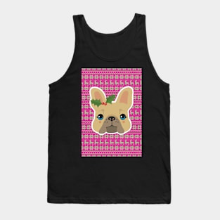 Josephine the Christmas French Bulldog Tank Top